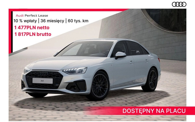 audi Audi A4 cena 190536 przebieg: 5, rok produkcji 2024 z Dąbrowa Górnicza